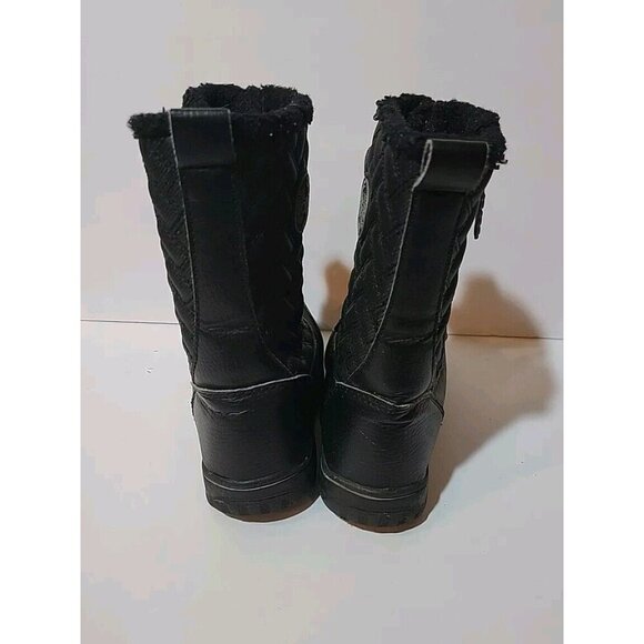 Totes Girl's QUILTY Waterproof Snow Boots Cold Weather Boot Black Size 12M US - Picture 9 of 9